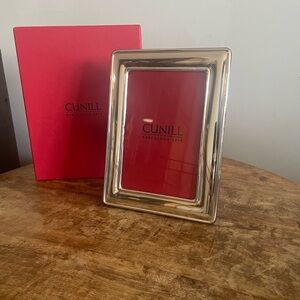 CUNILL Silver Palacio Plain Frame wood back Sterling Silver 925